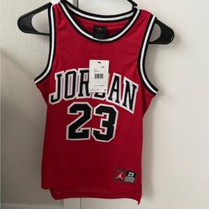 Jordan Red and White Boys' Jersey